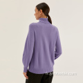 Automne Purple Women's Fashion Fashion Tricoted Top